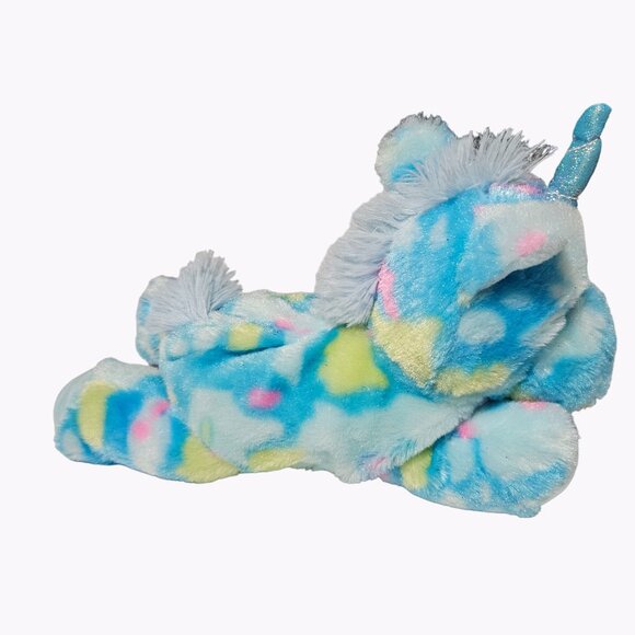 Blue Tie Dye Unicorn 9 inch Plush Sparkle Horn Stuffed Animal Toy Best Made Toys - Picture 2 of 7